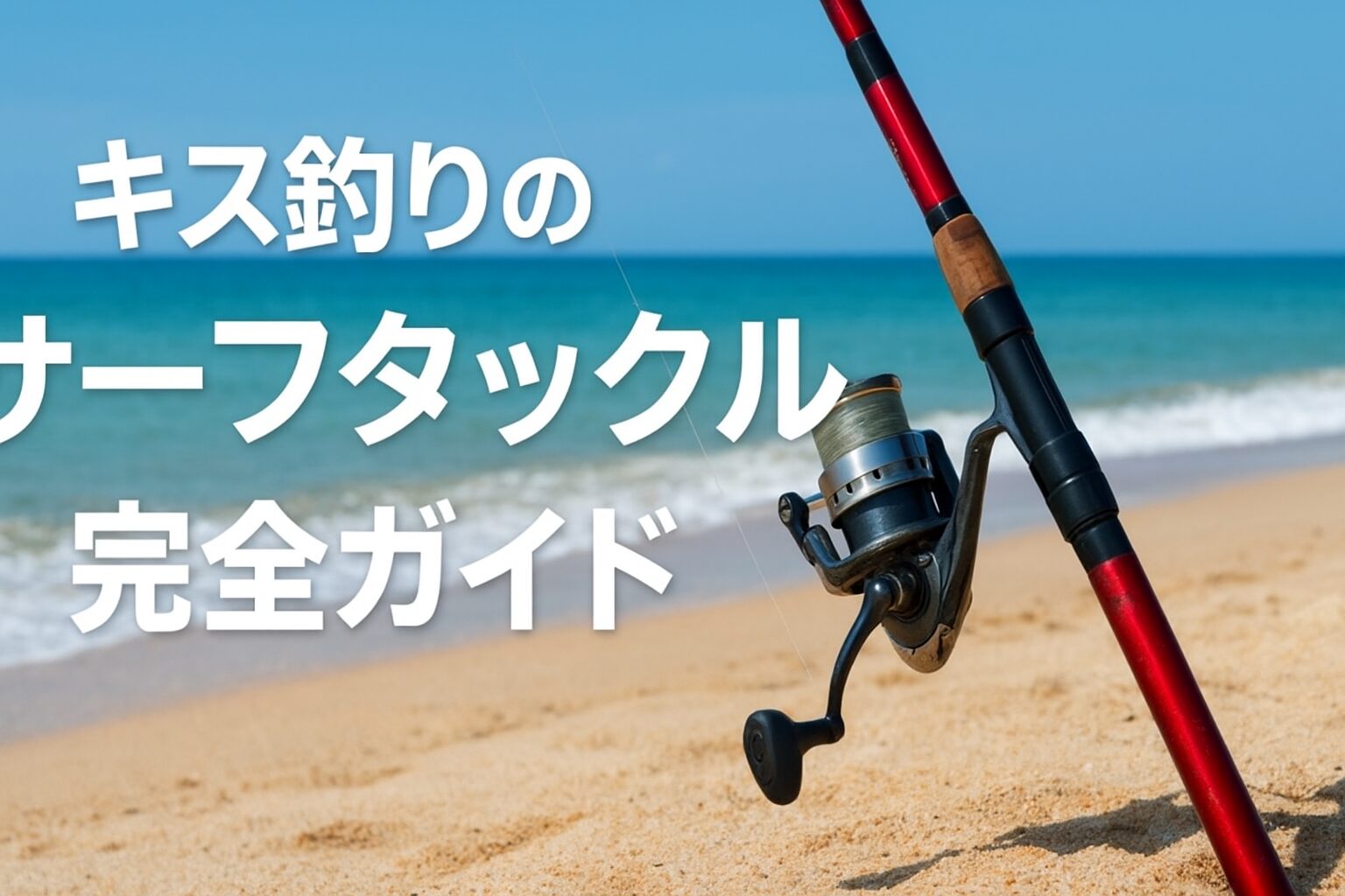 「キス釣りのサーフタックル完全ガイド」のアイキャッチ画像